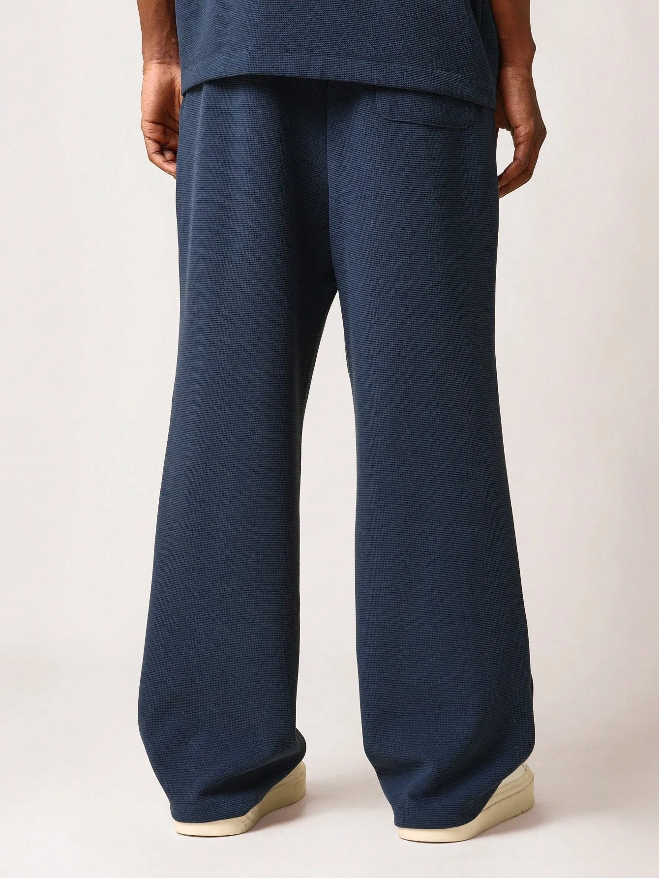 Straight Fit Super Premium Heavyweight Essential Waffle Sweatpants