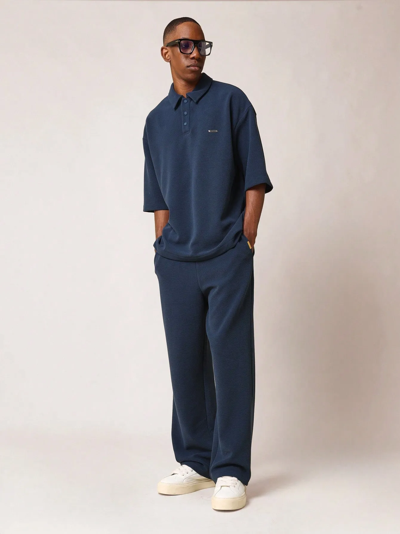 Straight Fit Super Premium Heavyweight Essential Waffle Sweatpants