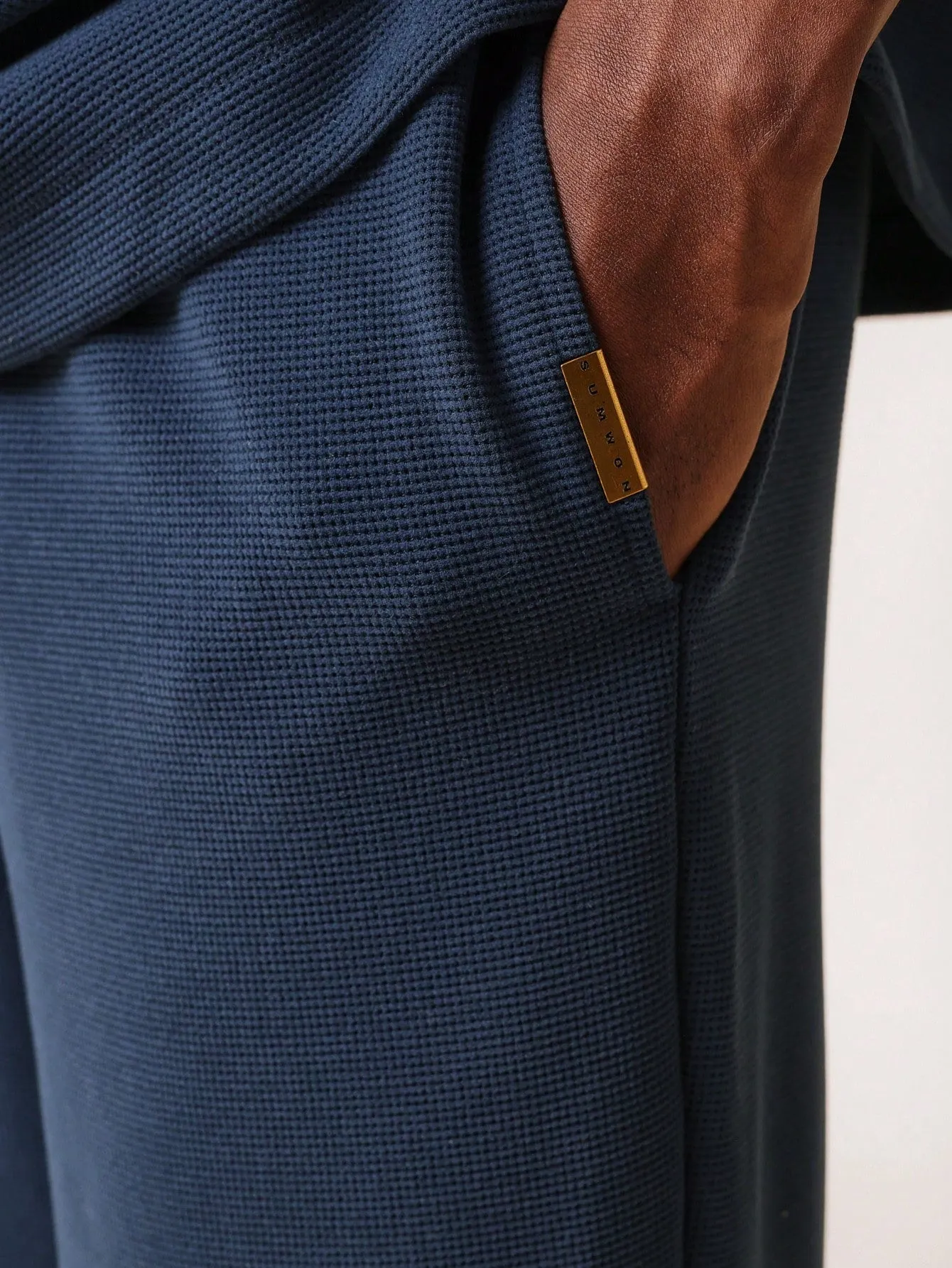 Straight Fit Super Premium Heavyweight Essential Waffle Sweatpants