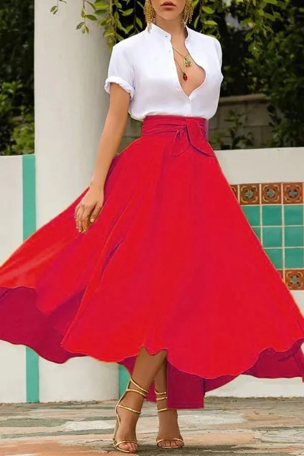 Sunburst Swirl Maxi Skirt - Culture Heaven Special