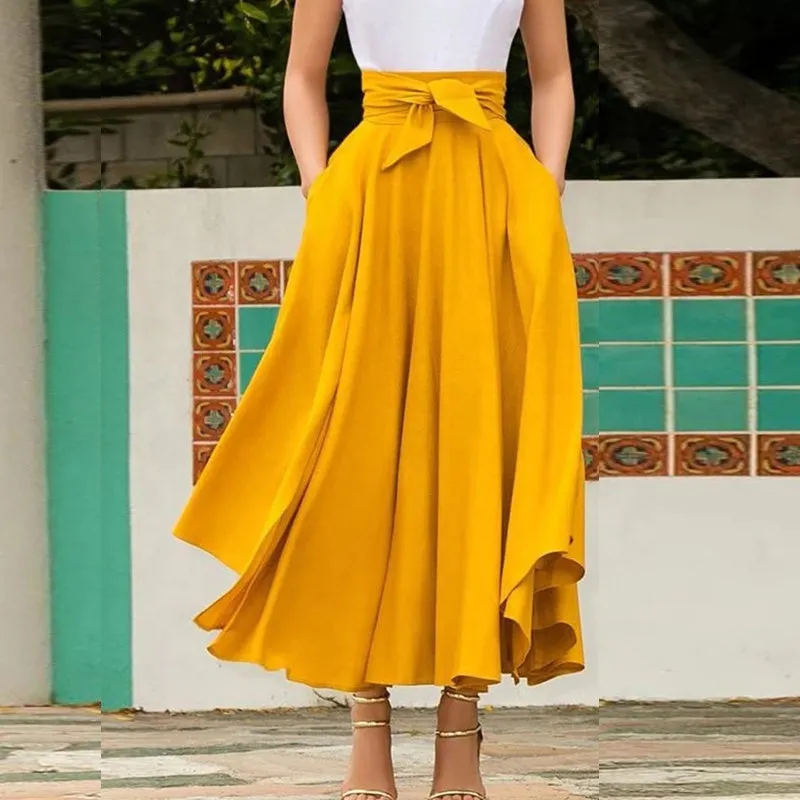 Sunburst Swirl Maxi Skirt - Culture Heaven Special