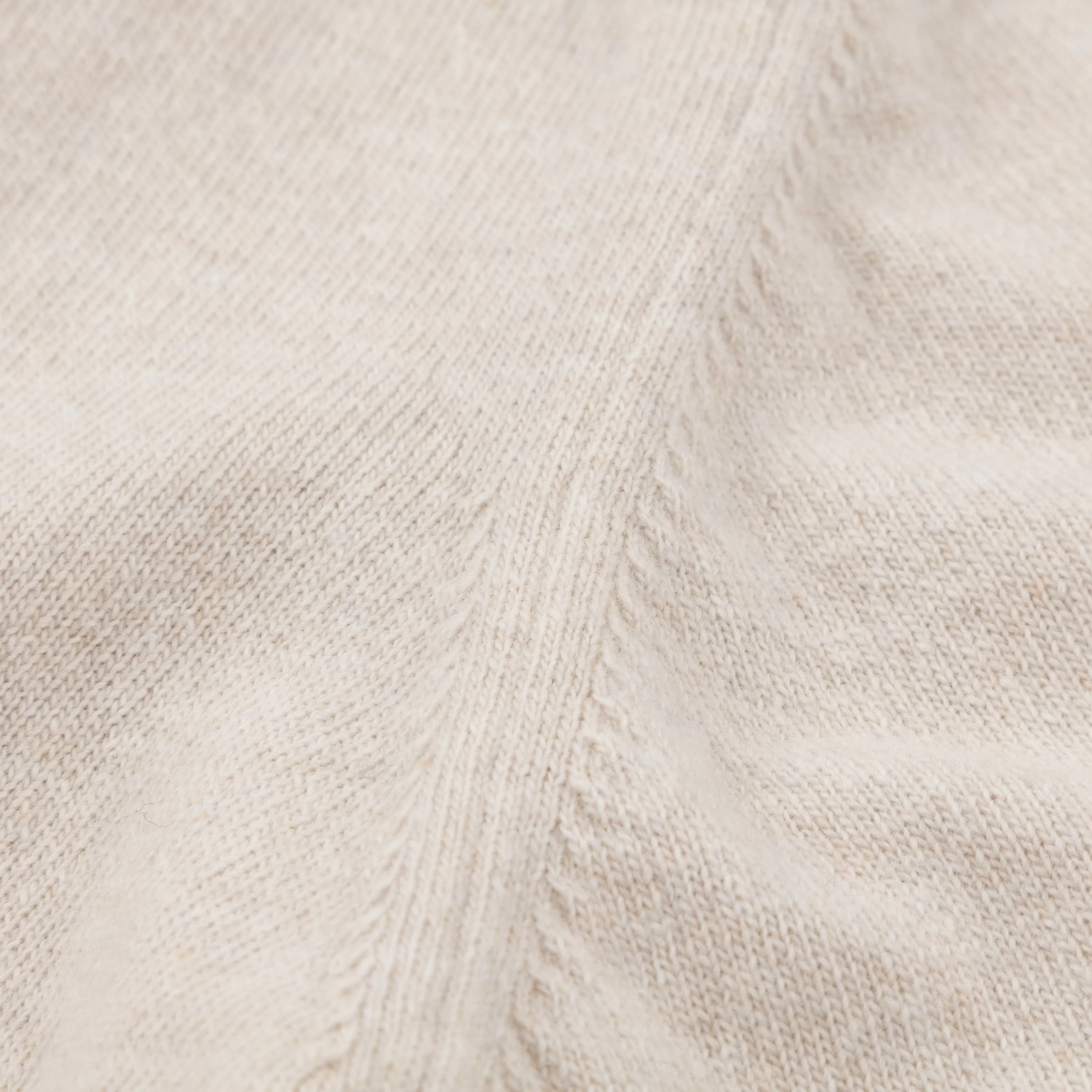 Superfine lambswool tennis cardigan in oatmeal