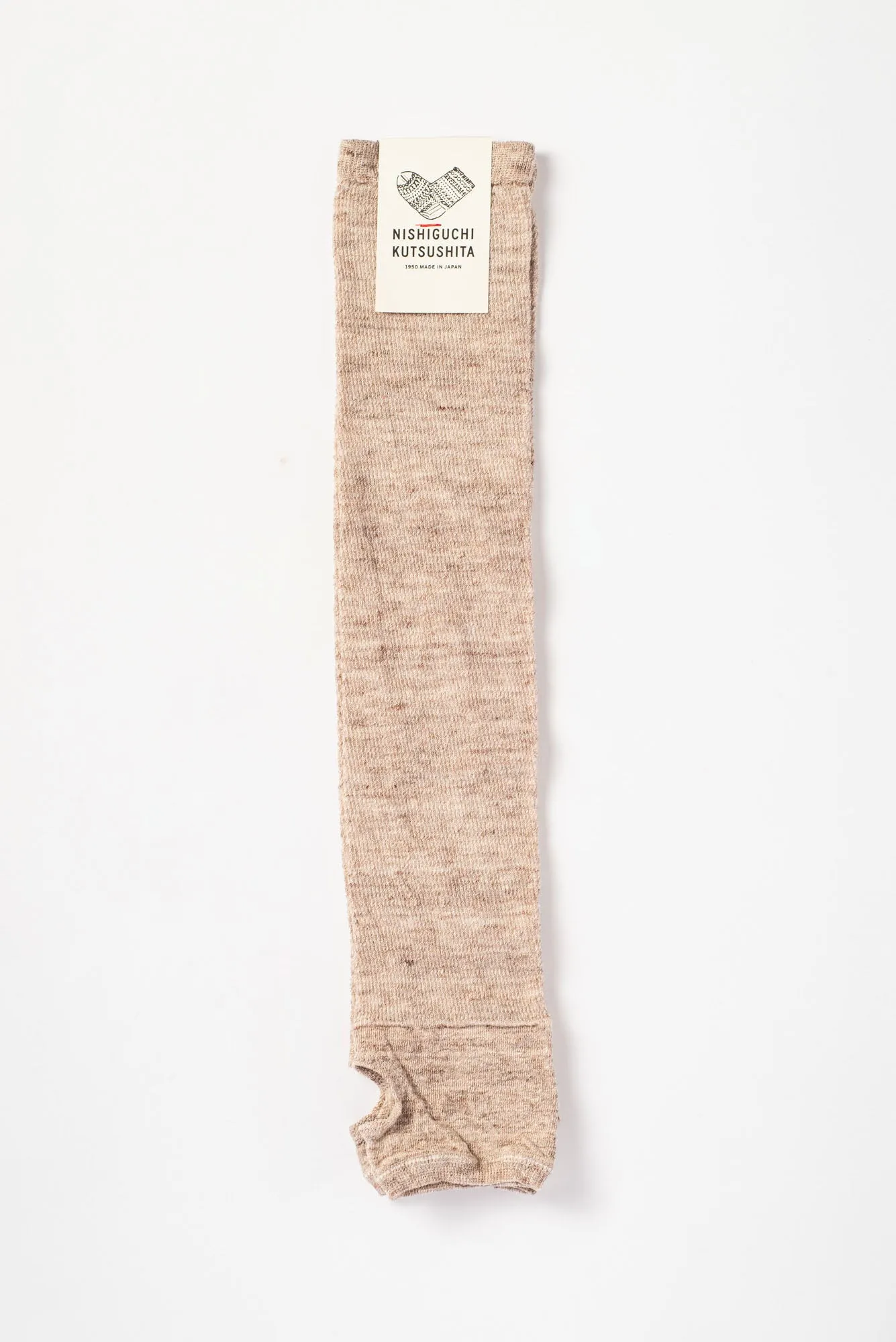 TENI Linen Arm Covers, White/Brown