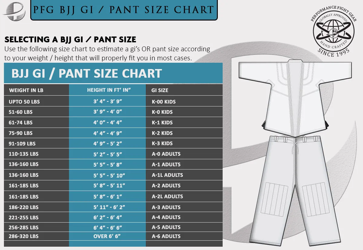 UFG Elite Brazilian Jiu Jitsu GI Embroidered Uniform 100% Cotton Pearl Weave