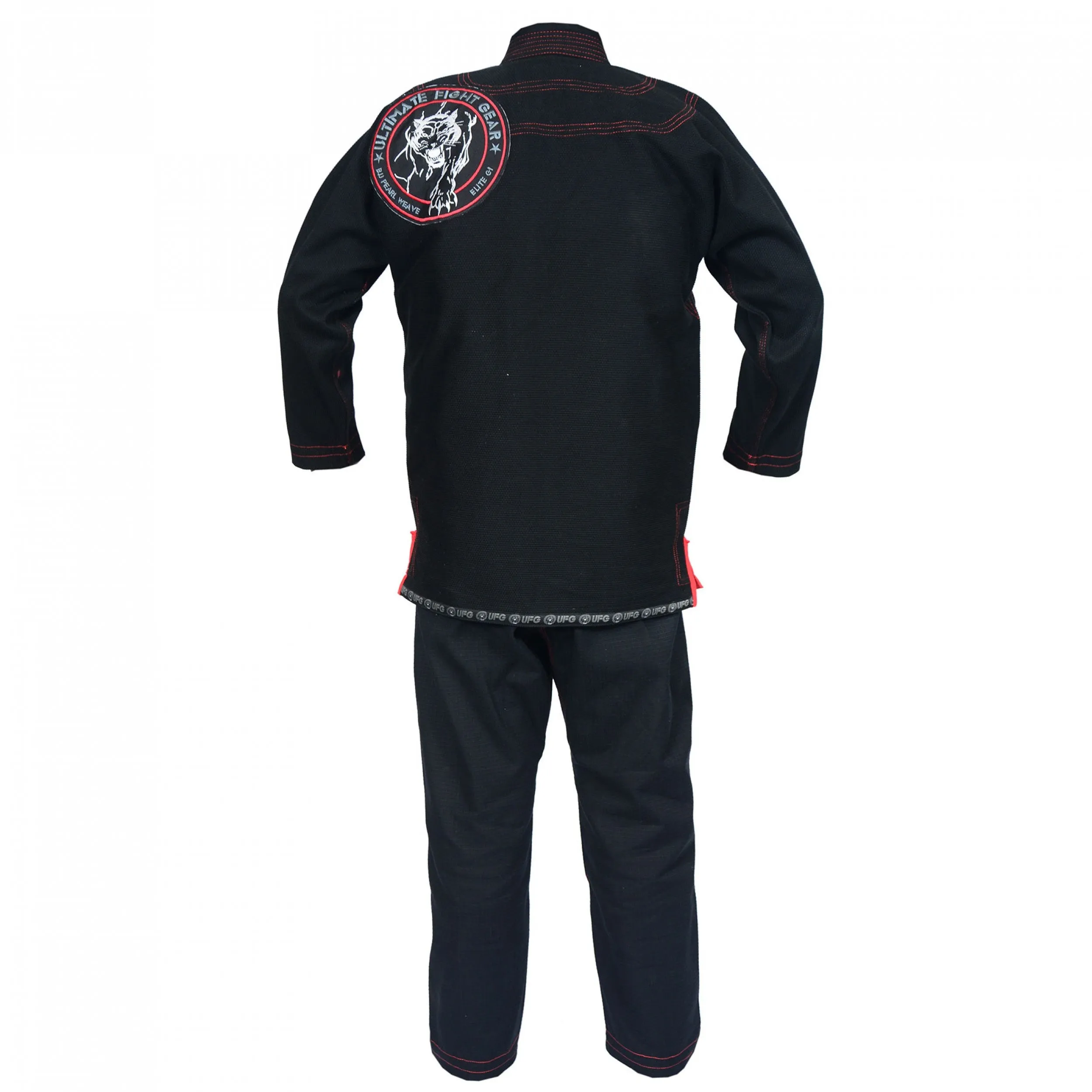 UFG Elite Brazilian Jiu Jitsu GI Embroidered Uniform 100% Cotton Pearl Weave