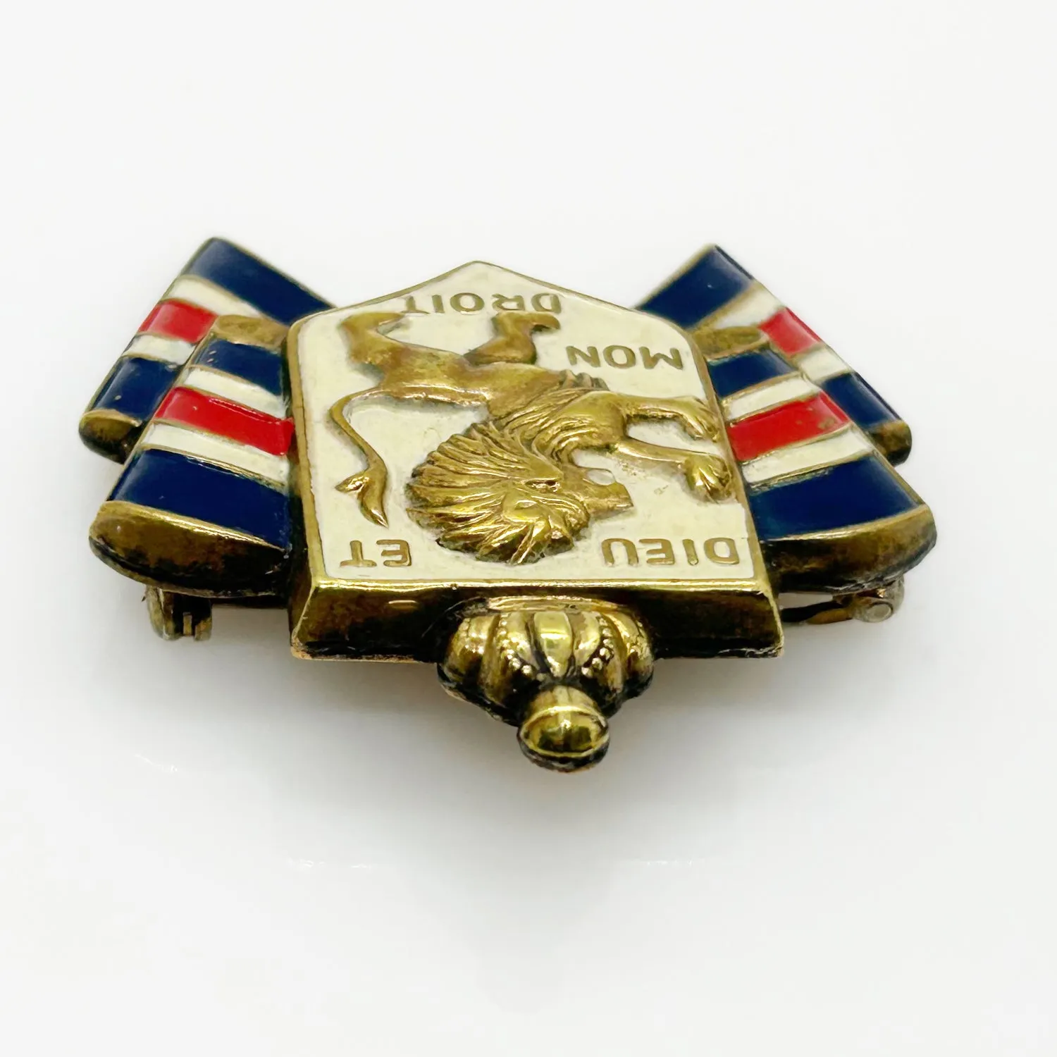 Vintage 1940s "Bundles for Britain" World War II Relief Brooch