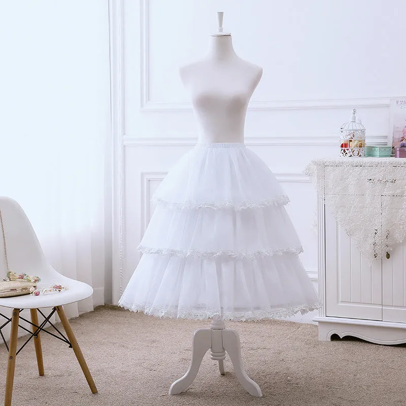 Vintage Remake Three-Layer Tulle Petticoat Underskirt