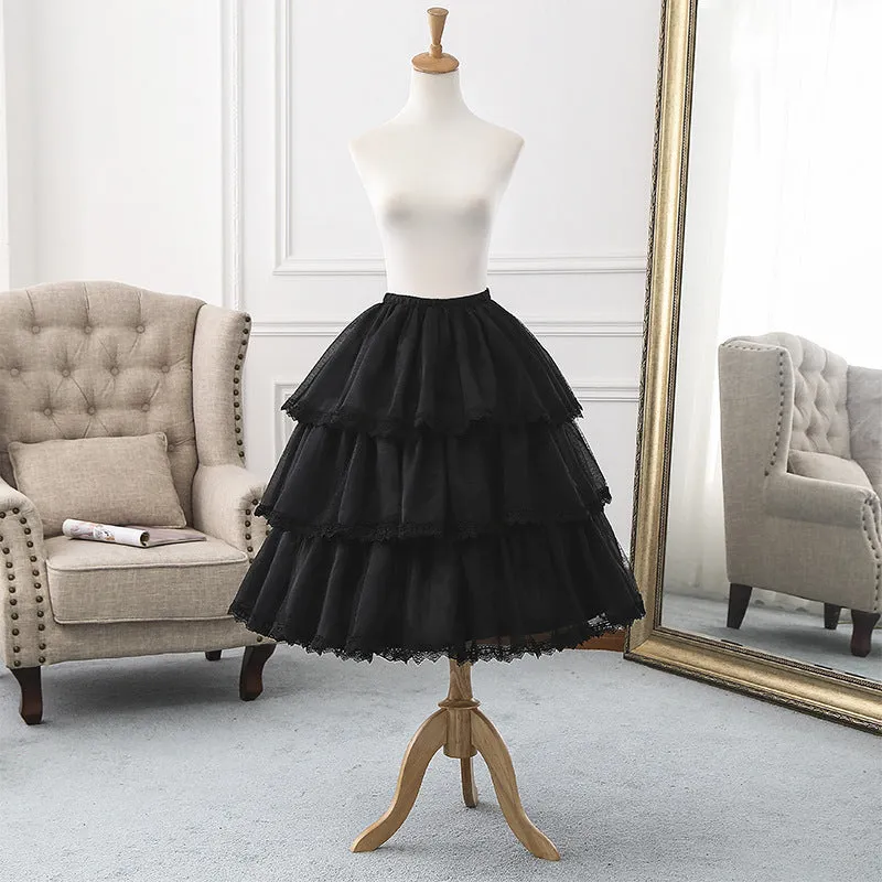 Vintage Remake Three-Layer Tulle Petticoat Underskirt