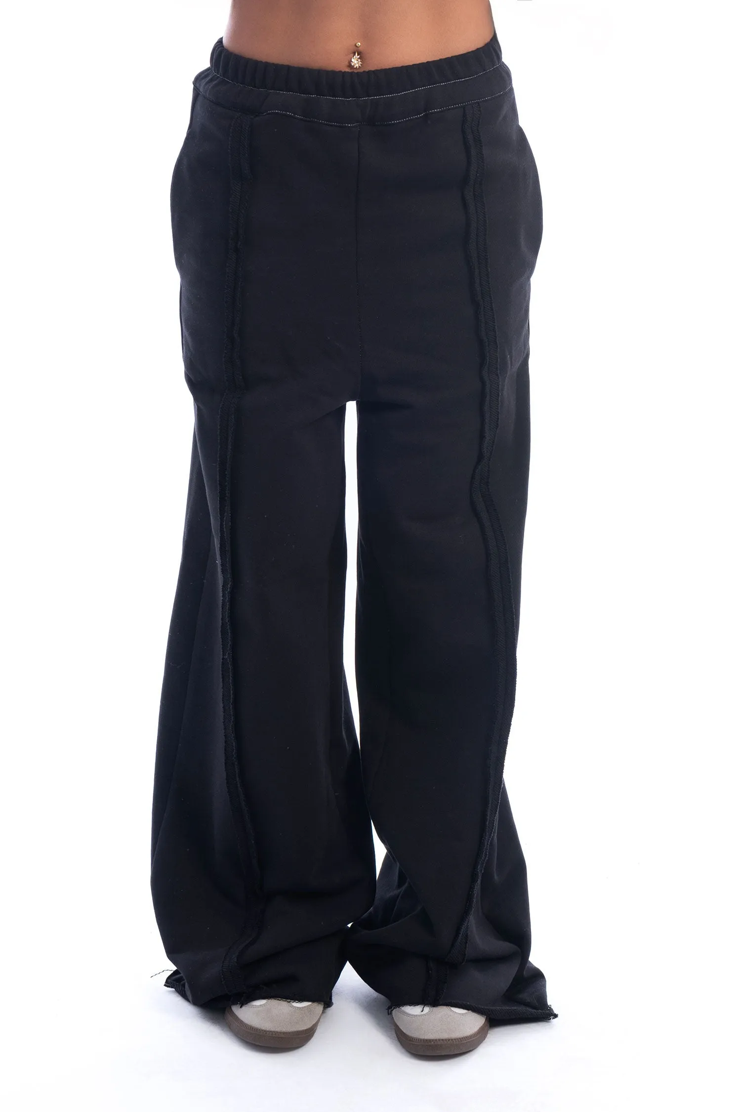 Wide Leg Cotton Sweatpants - Mitcha Label