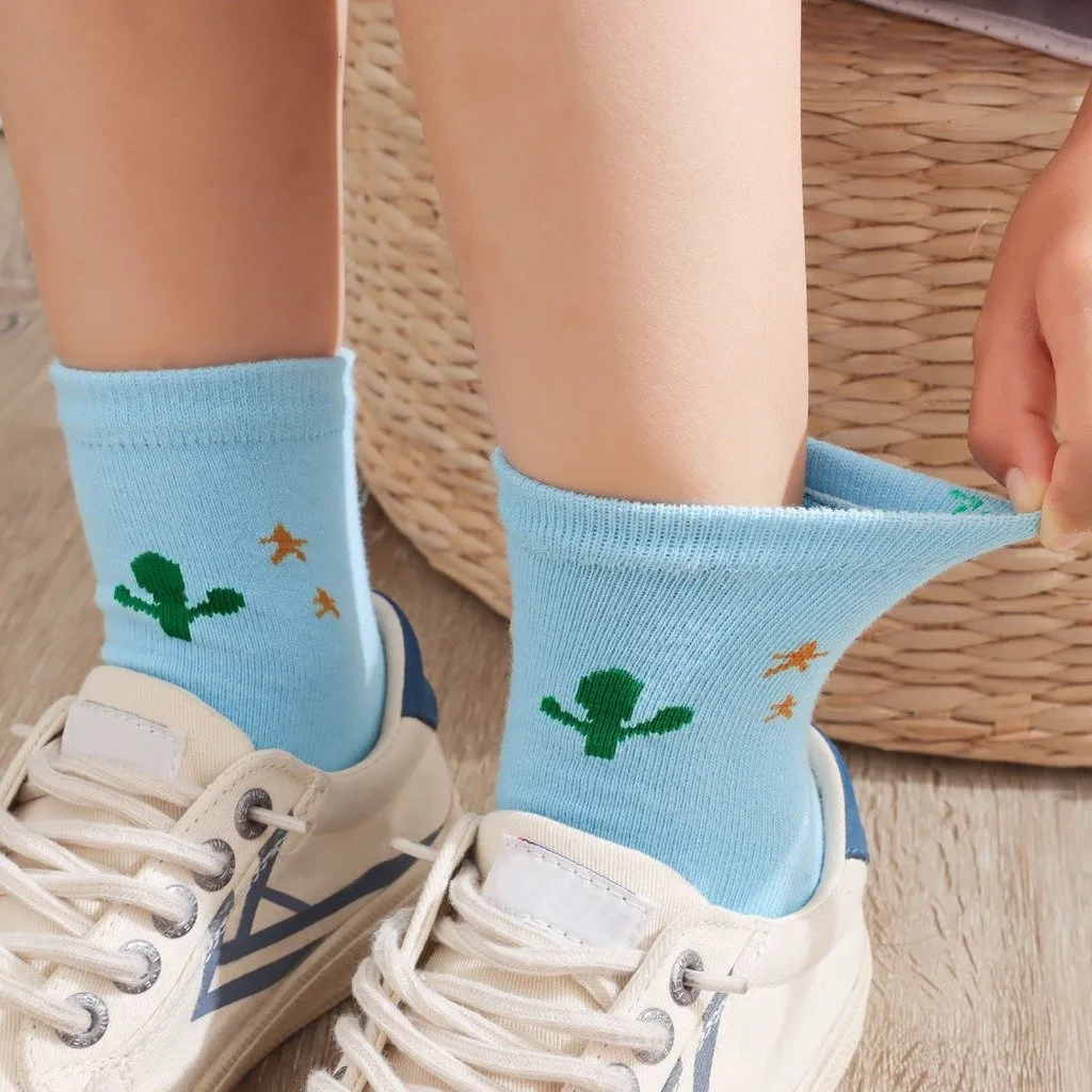 ZFSOCK 5 Finger Cute Bear Design Socks for Kids Boys, 5 Pairs