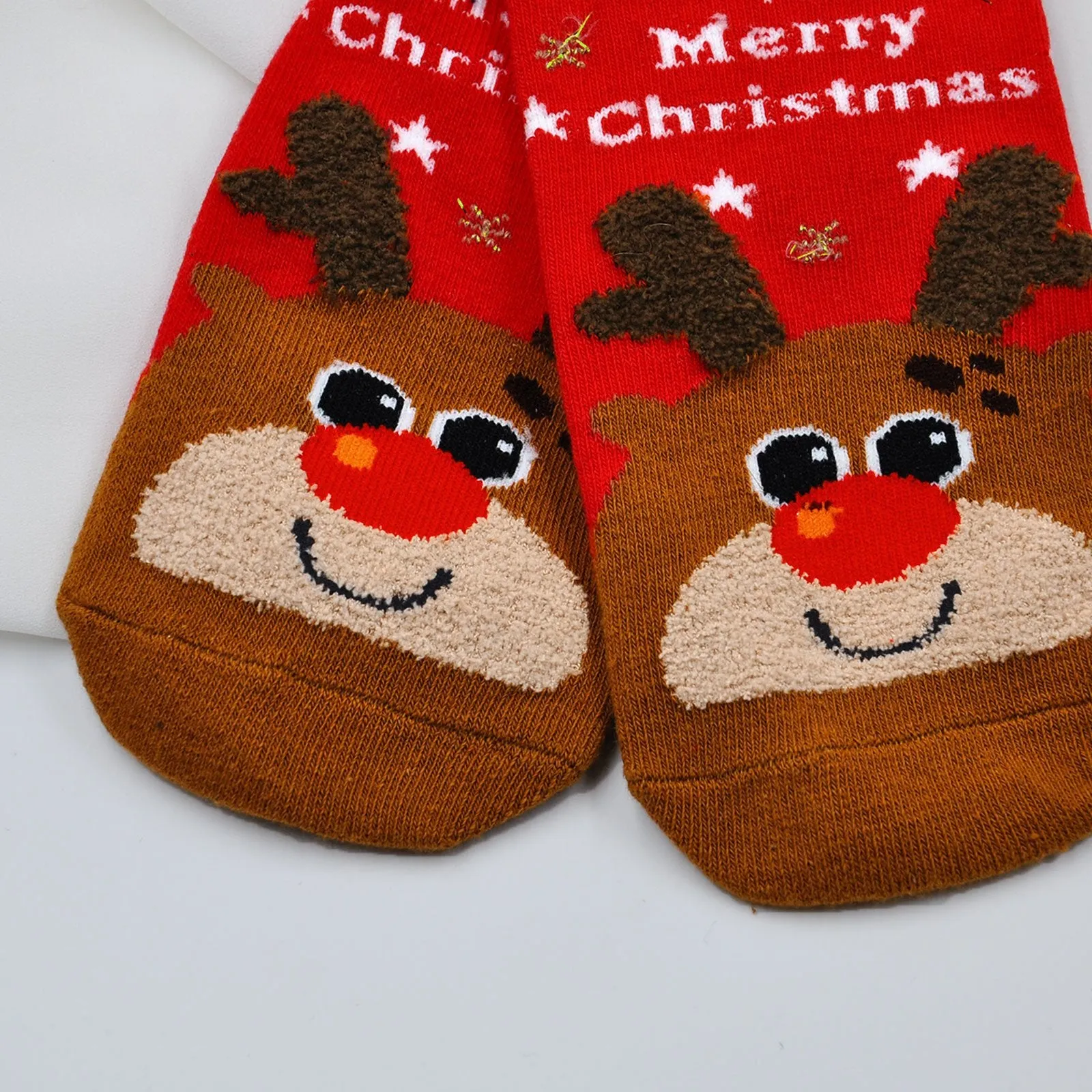 ZFSOCK 5 Pairs of Premium Quality Christmas Crew Socks for Women