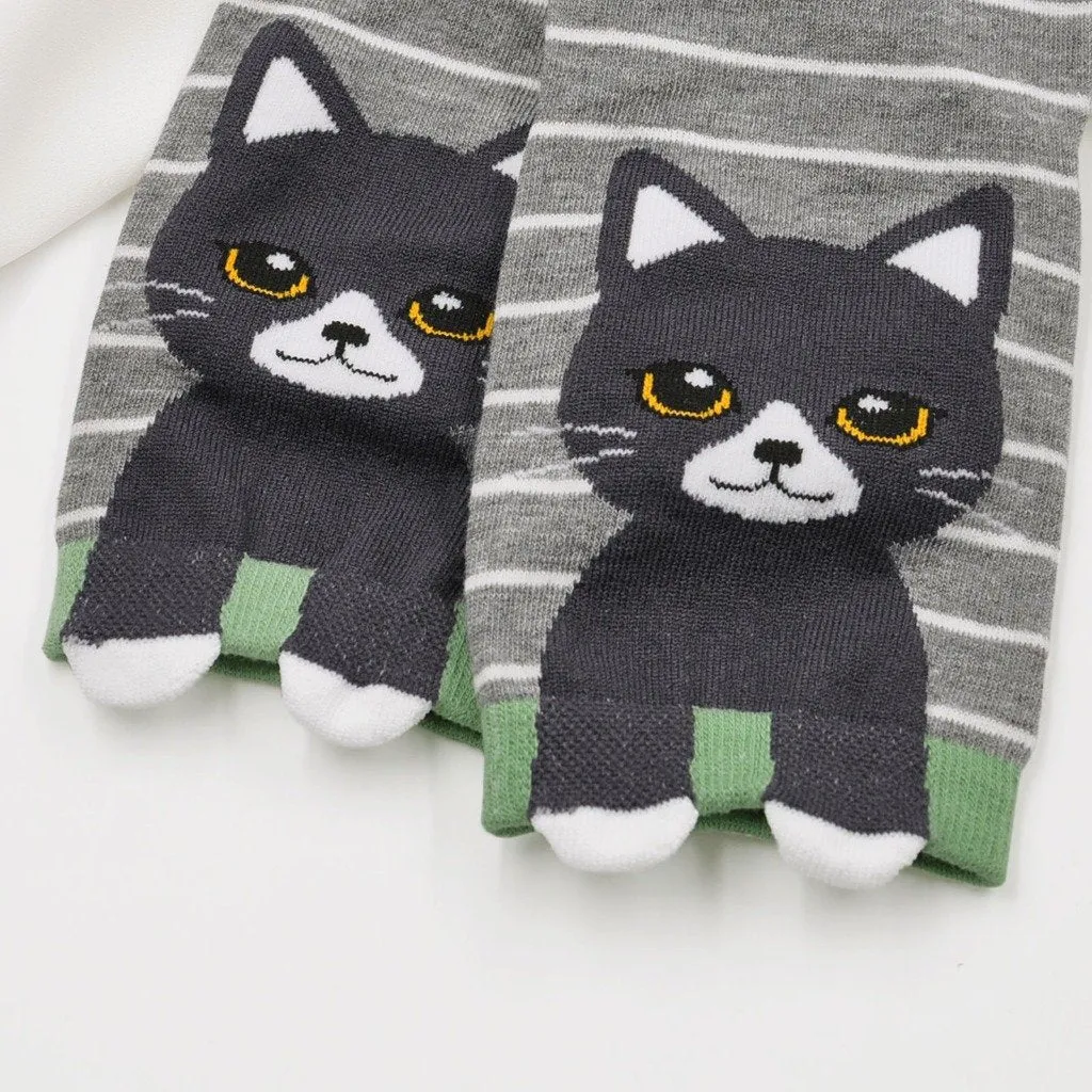ZFSOCK Cute Cat Design Socks for Women Gift Ideas for Women, 5 Pairs